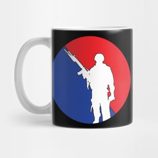 Red & Blue Soldier Mug